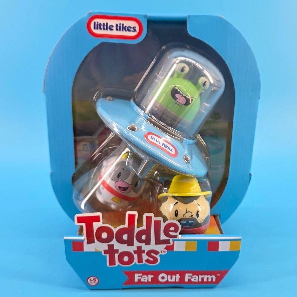 Little Tikes Toddle Tots Far Out Farm Alien UFO Cow Farmer Toy‎ Set 639081